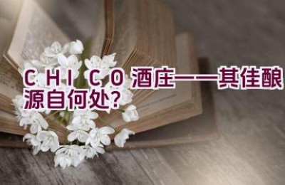 CHICO酒庄——其佳酿源自何处？