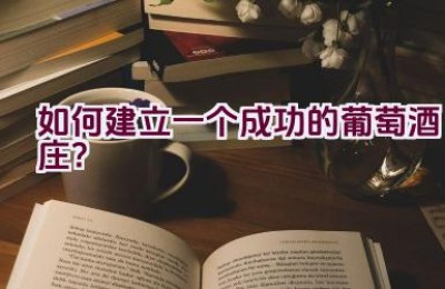 如何建立一个成功的葡萄酒庄？