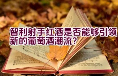 智利射手红酒是否能够引领新的葡萄酒潮流？