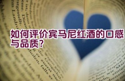 如何评价宾马尼红酒的口感与品质？