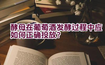 酵母在葡萄酒发酵过程中应如何正确投放？插图