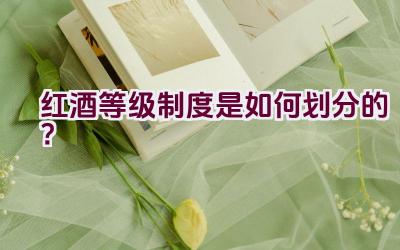 红酒等级制度是如何划分的？插图